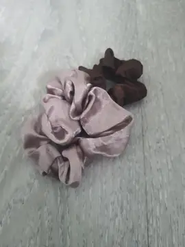 chouchou gris et marron femme