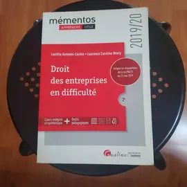 livre droit des entreprises en difficulté