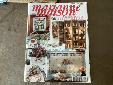 donne publication Marianne Maison avec grilles pour broderie complète