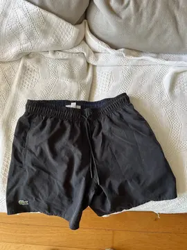 maillot de bain noir Lacoste
