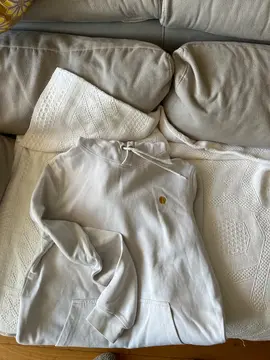 sweat-shirt capuche blanc M