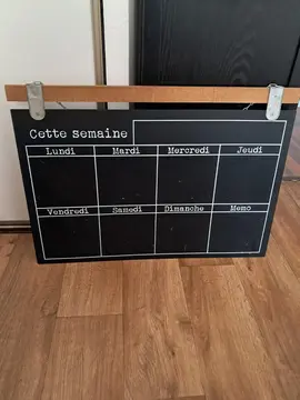 Tableau menu de semaine
