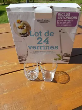 lot de 23 verrines