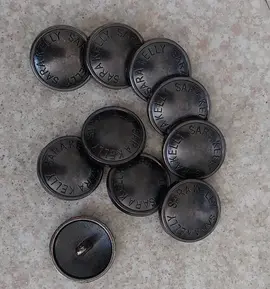 lot de boutons 2,5 cm