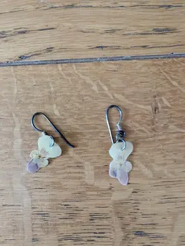 boucles d'oreilles fleurs