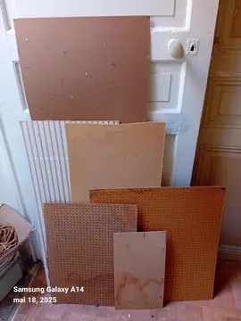 Lot de plaque d'isorel- bois pour fonds de cadres