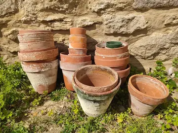 lot de pots en terre
