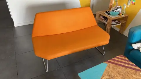 canapé orange