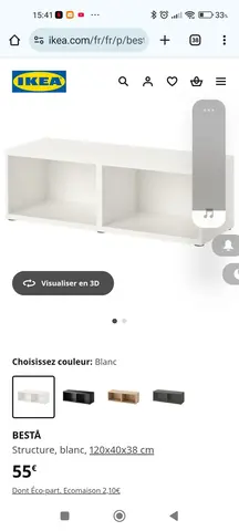 meuble Ikea Besta sans le plateau du dessus