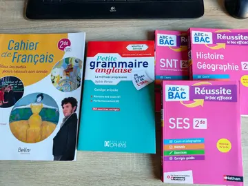 Lot manuels scolaires 2de