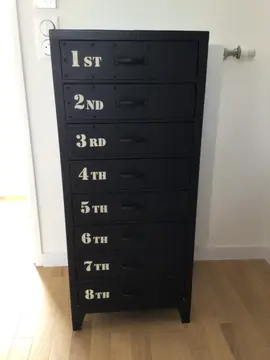 Chiffonnier métal noir