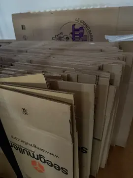 lot de cartons de déménagement