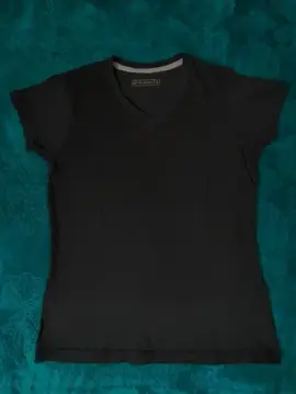 Tee-shirt noir col V "Go Sport" TS (36)