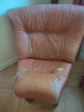 Fauteuil en cuir