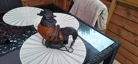 lampe en forme de poule