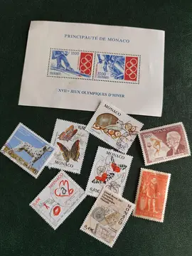 lot timbres Monaco