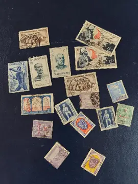lot timbres colonies