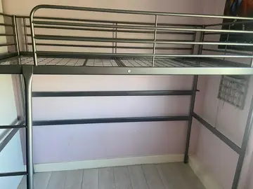 Mezzanine en métal gris 90x190