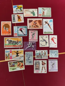 divers mots de 20 timbres sports