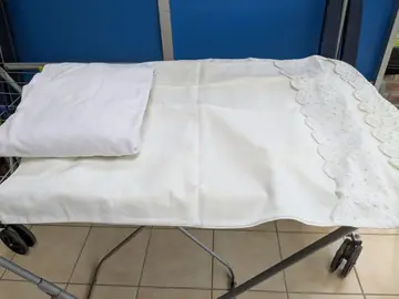 2 taies d'oreillers et un protège matelas