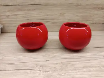 2 ramequins rouges