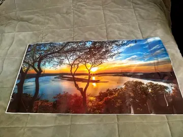 Donne magnifique paysage autocollant
