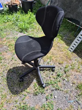 chaise roulante bureau noir