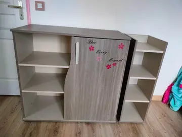 Meuble à langer + bibliothèque