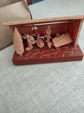 mini crèche en plastique