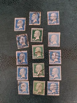 lot timbres France Pasteur