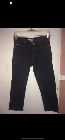 pantacourt marine denim taille 38 CAMAÏEU