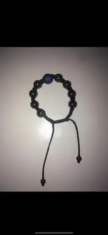 bracelet Shamballa pierre bleu