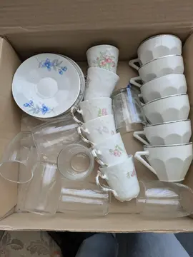 Lot de tasses et verres - années 1940