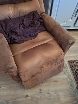 fauteuil relax marron avec télécommande