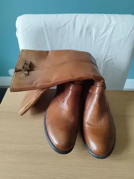 bottes femmes en cuir camel 39