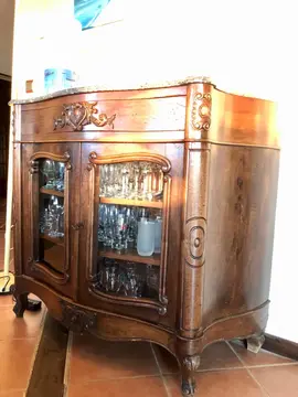 argentier bois et marbre