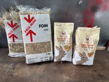 Aliments lapins nains - Foin