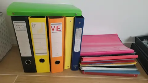 classeurs pour étudiant
