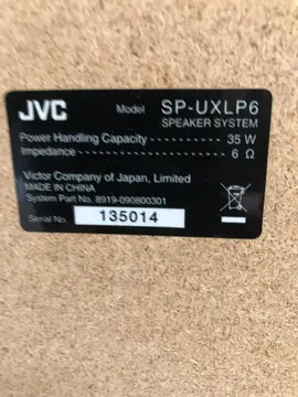 enceintes JVC