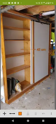 armoire bois portes coulissantes