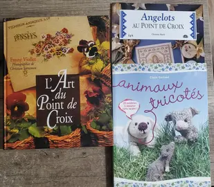 livres point de croix et tricot