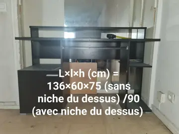 grand bureau marron