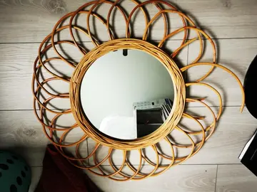 Miroir en osier
