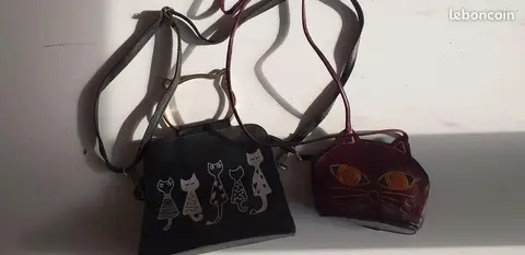 2 petits sac à mains pour les amoureuses des chats