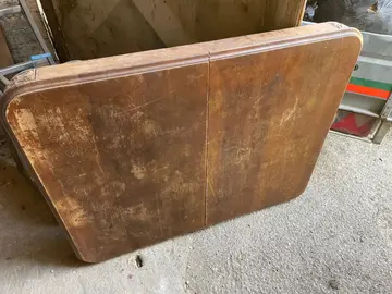 plateau de table en chêne traité