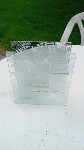 Bougeoir en verre