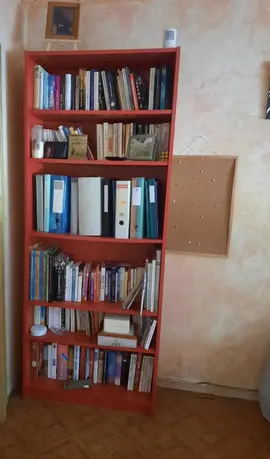 Donne Meuble bibliothèque rouge
