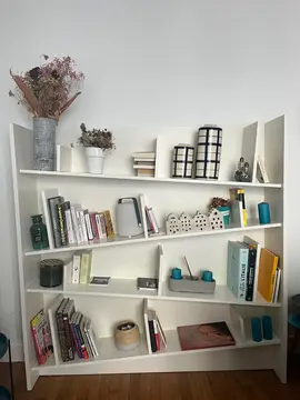 Bibliothèque blanche design