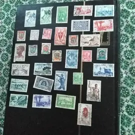 donne timbres collection étrangers n1
