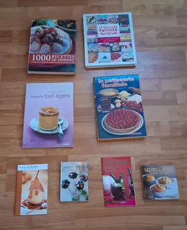 lot de livres de cuisine